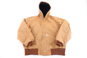 Carhartt Logo Patch Tan Full Zip Jacket