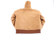 Carhartt Logo Patch Tan Full Zip Jacket