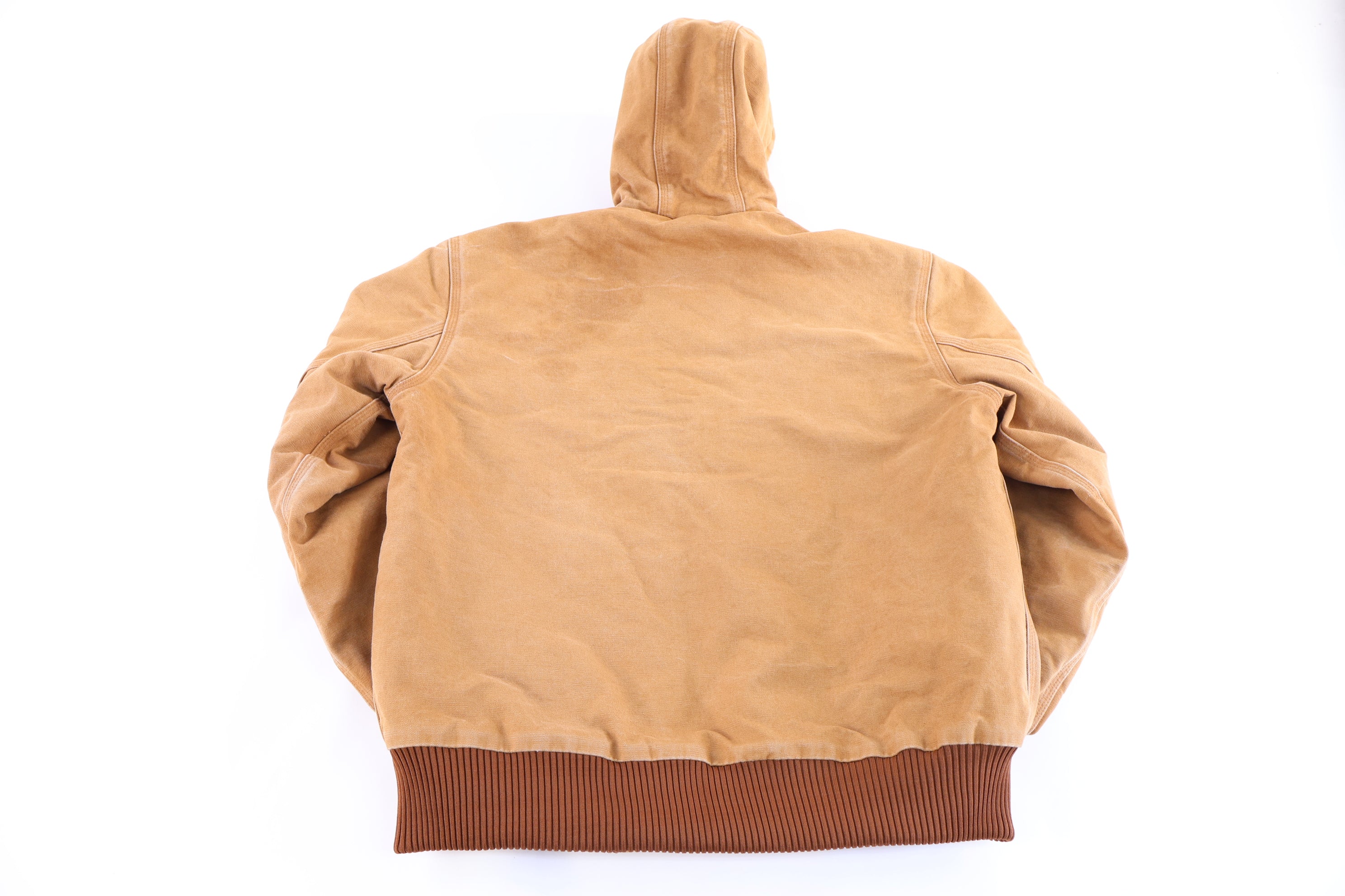 Carhartt Logo Patch Tan Full Zip Jacket