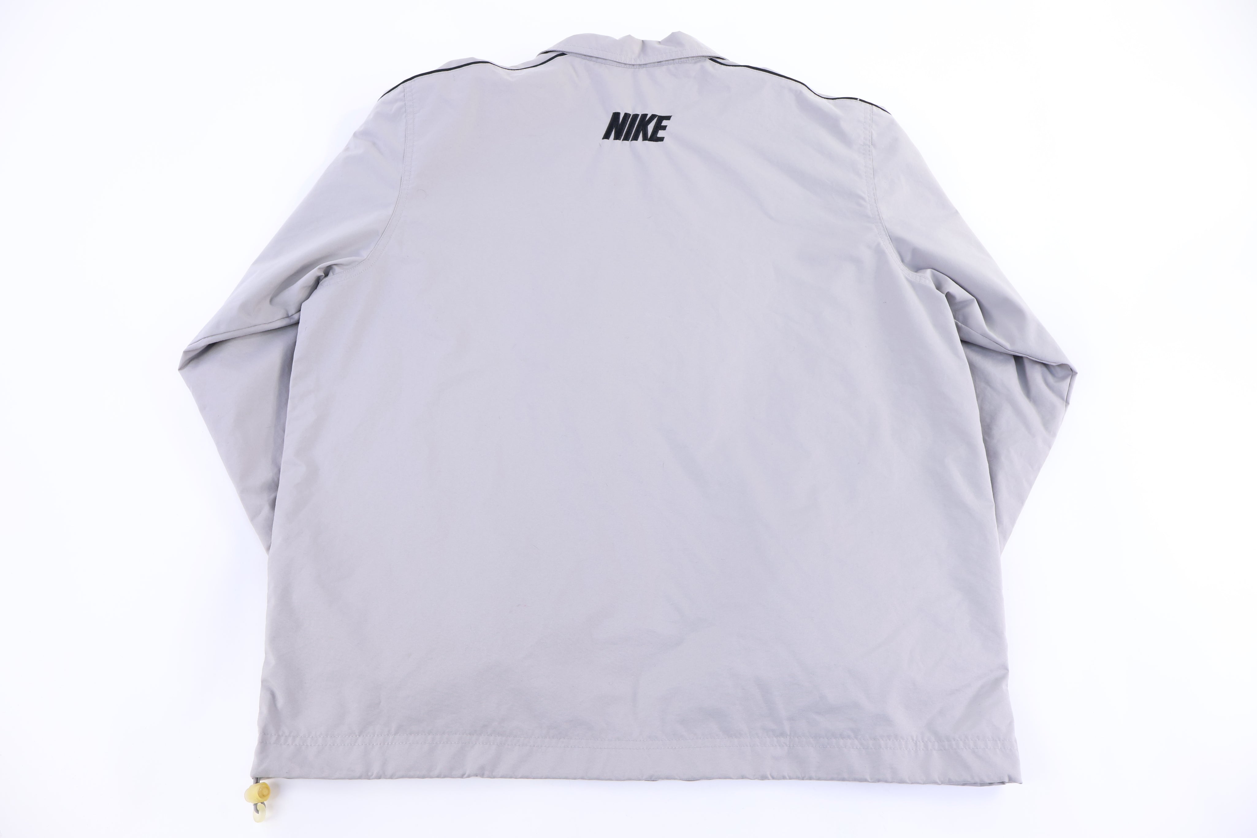 Vintage Nike Embroidered Logo Grey Full Zip Jacket