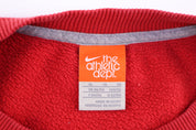 Nike Embroidered Logo Red Blank Sweatshirt