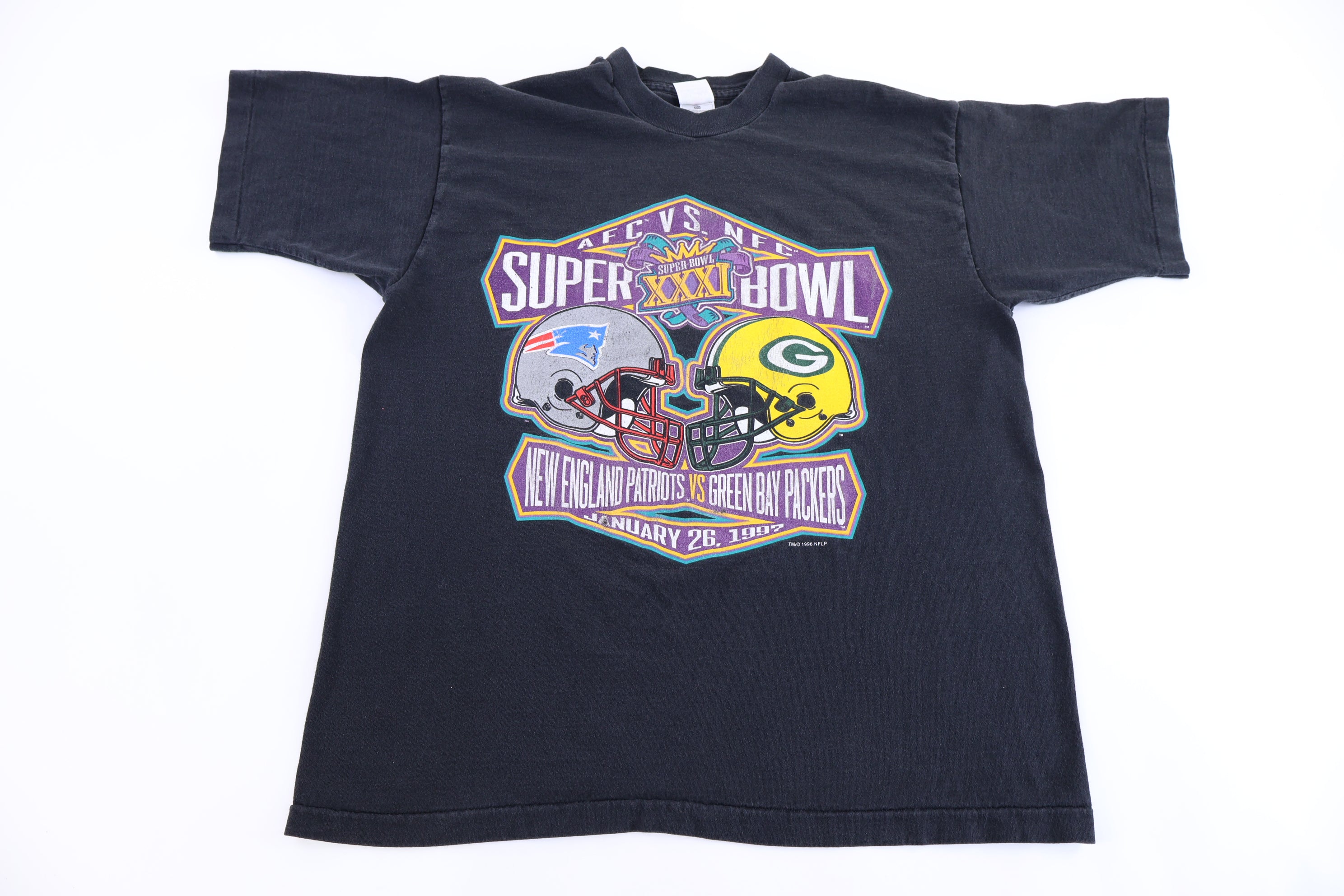 1997 Super Bowl Football Packers Vs Patriots T-shirt
