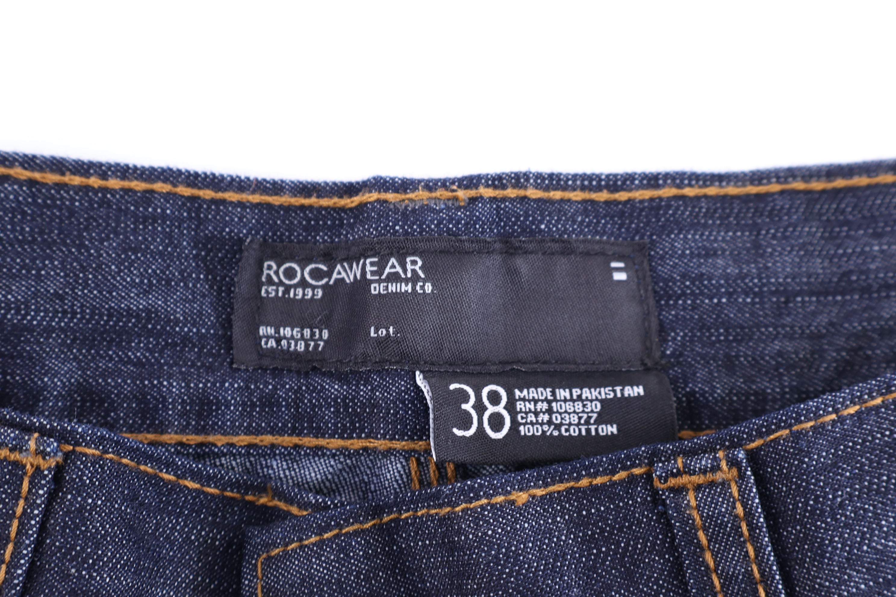 Y2K Rocawear Embroidered Dark Wash Denim Jeans