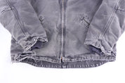 Carhartt Logo Patch Grey Full Zip Jacket