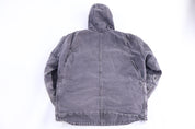 Carhartt Logo Patch Grey Full Zip Jacket