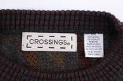 Vintage Crossings Multipattern Knit Sweater