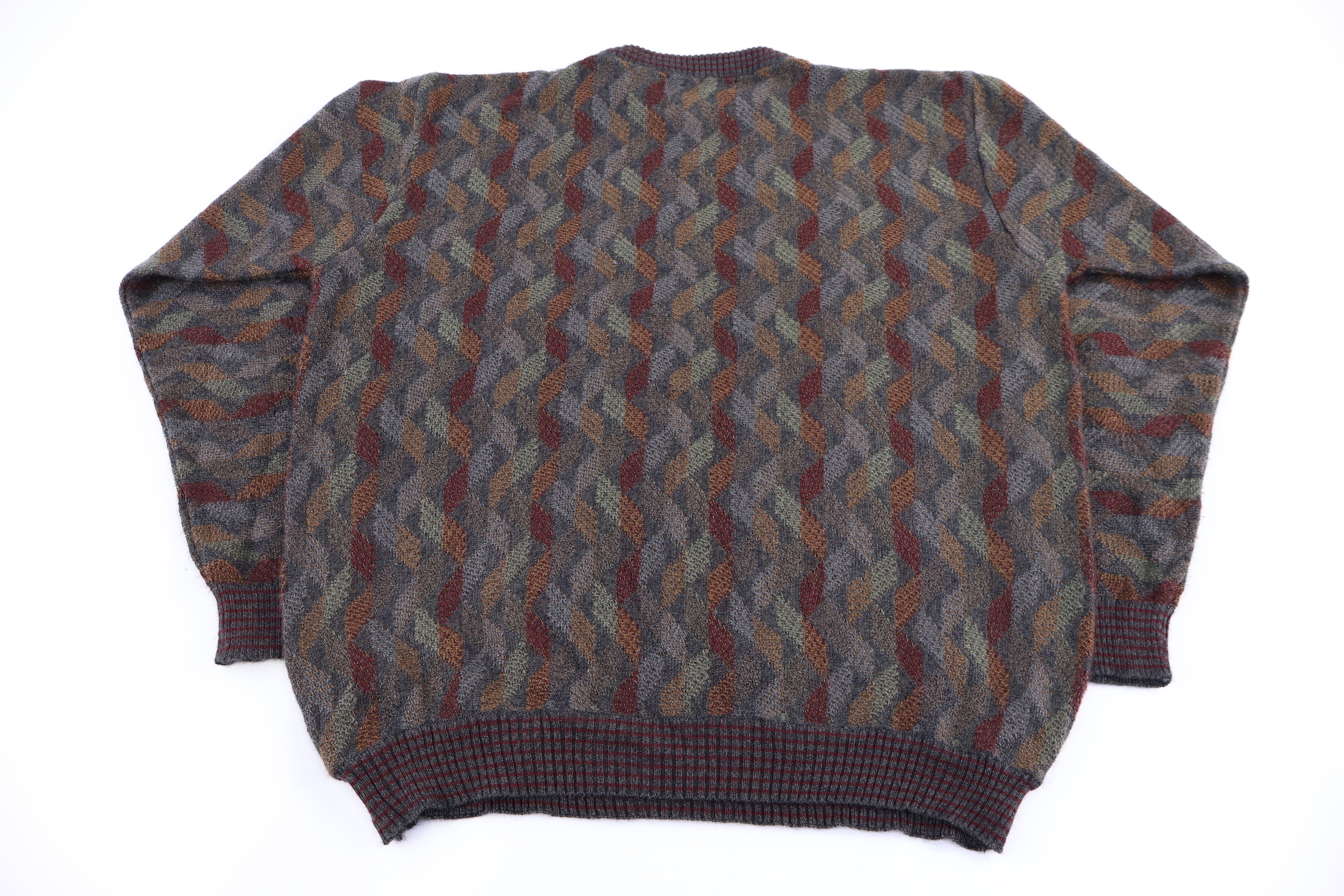 Vintage Crossings Multipattern Knit Sweater