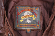 90's American Bound Brown Leather Jacket
