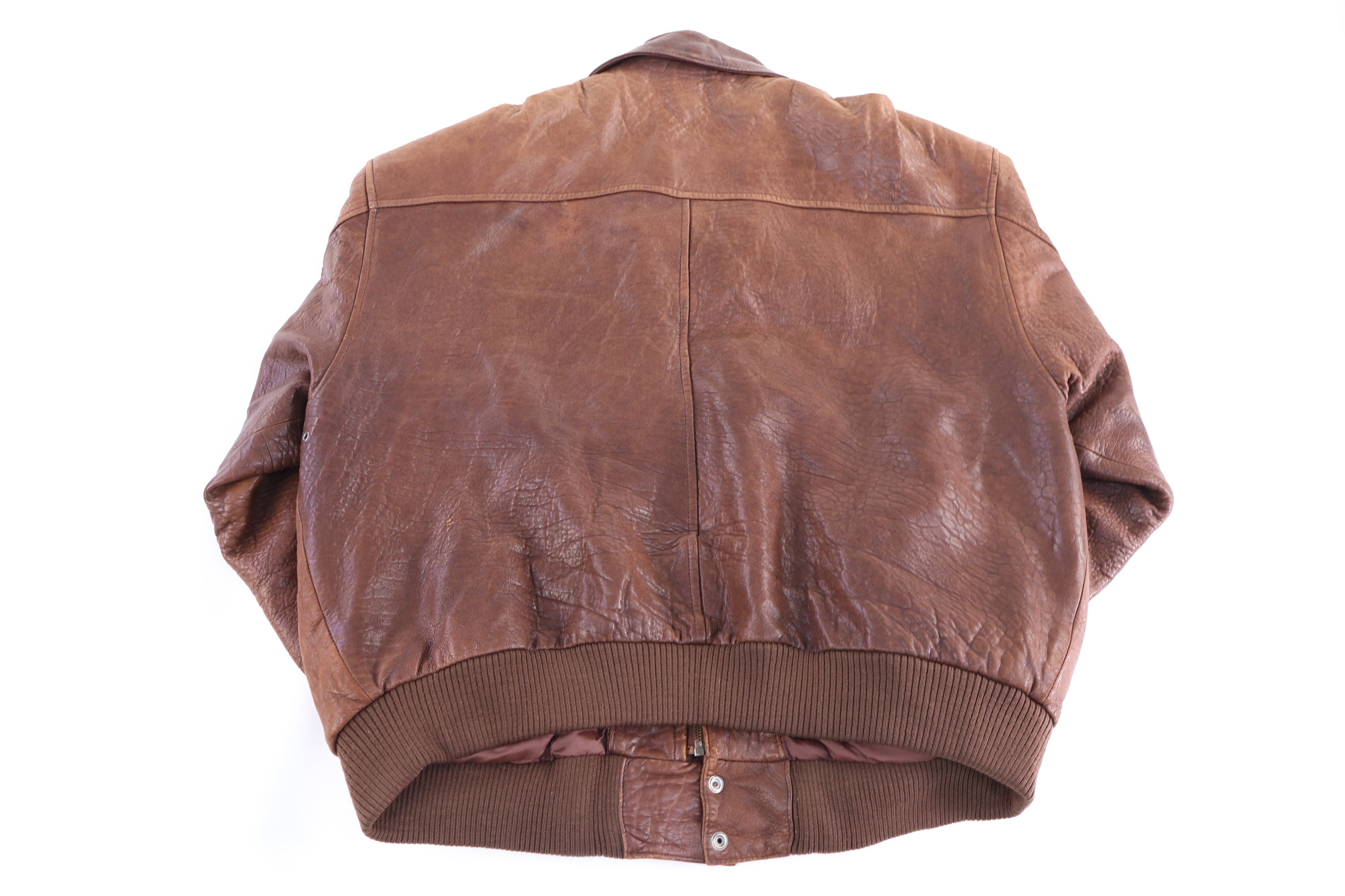 90's American Bound Brown Leather Jacket