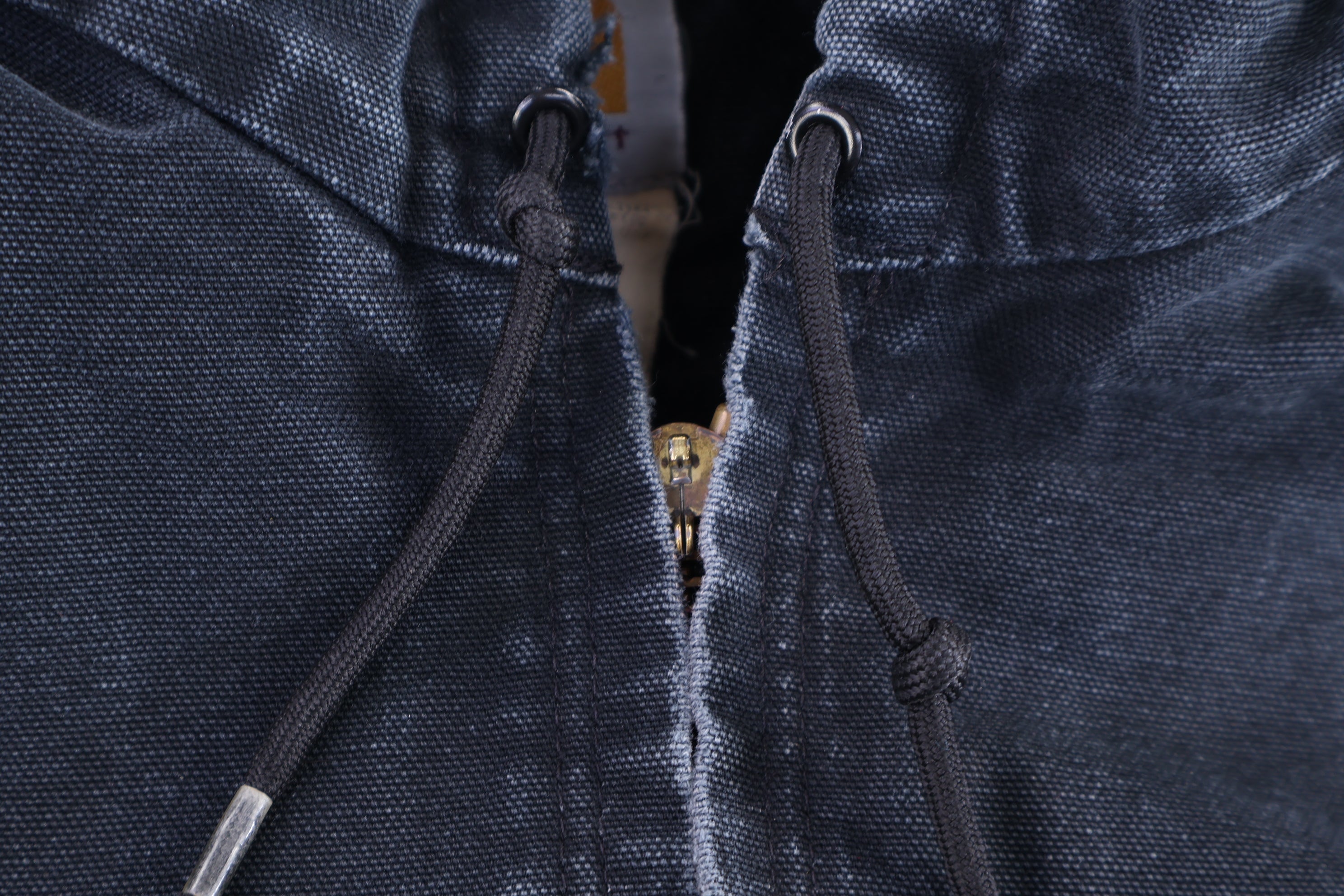 Carhartt Logo Patch Black Full Zip Jacket