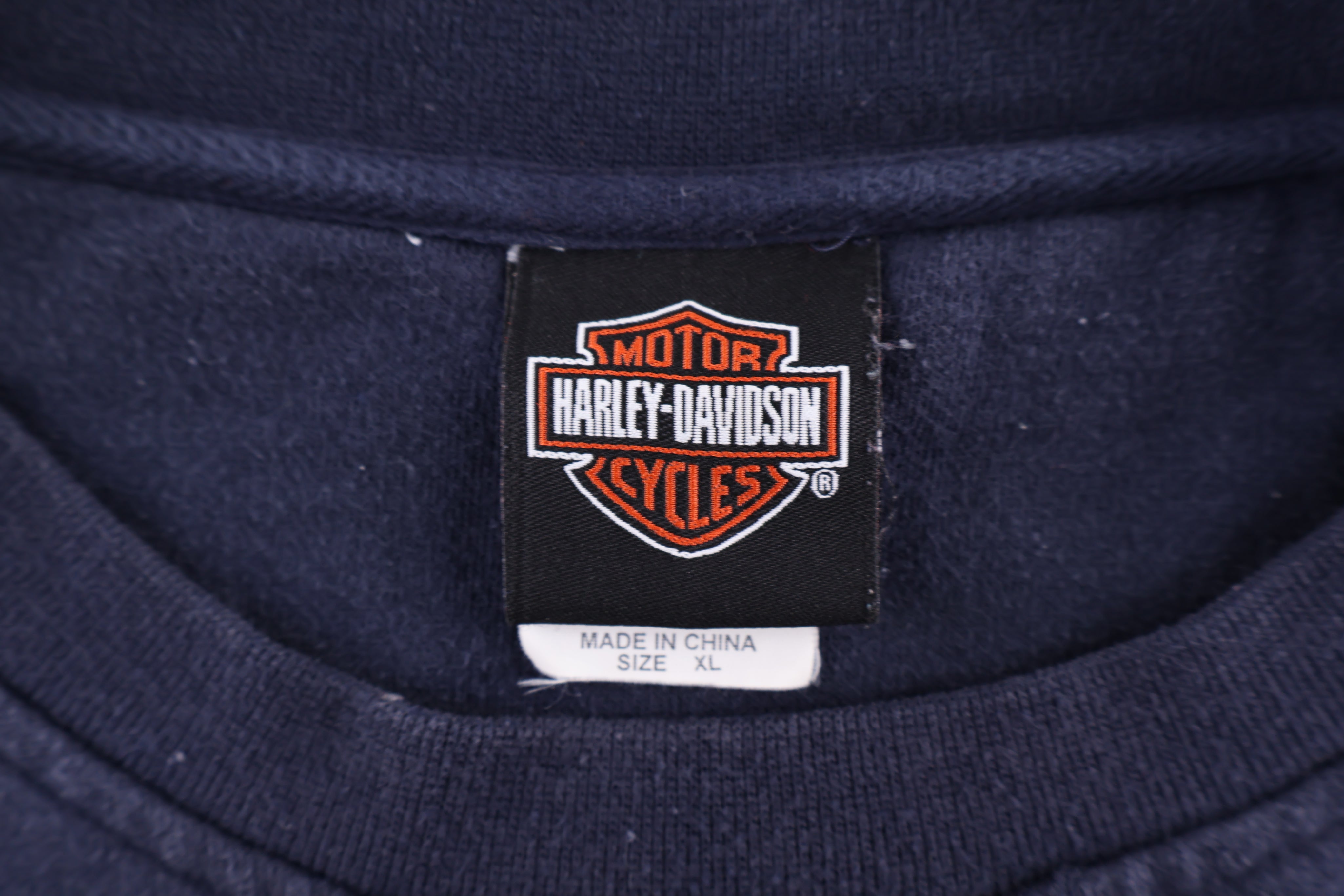 Harley Davidson Motorcycles Embroidered Sweatshirt