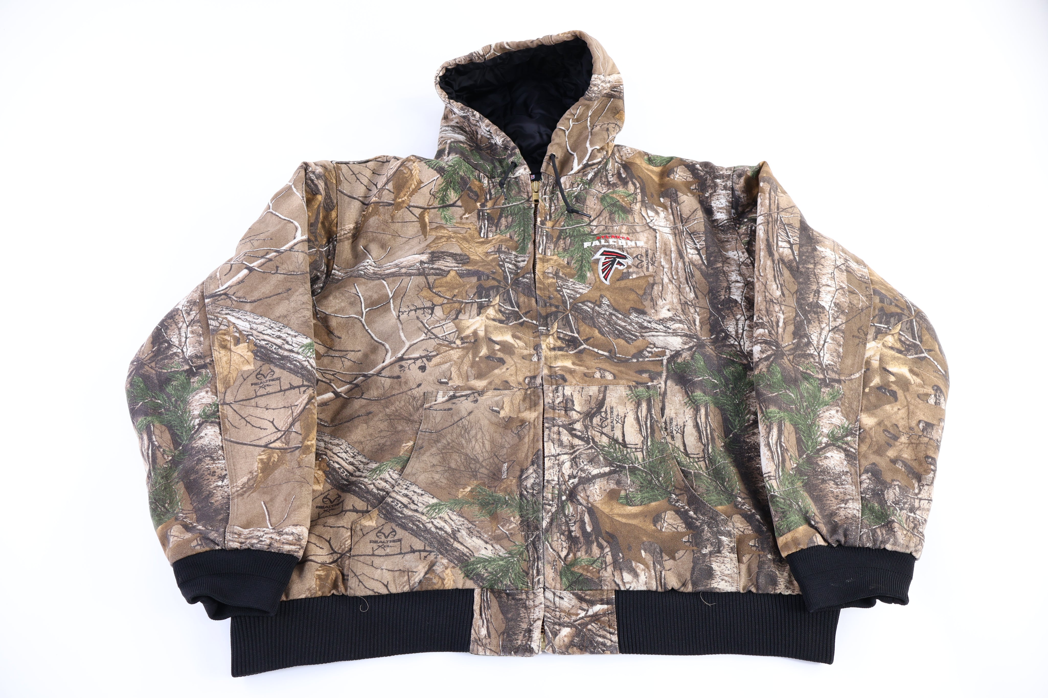 NFL Team Atlanta Falcons Football Full Zip Camo Jacket