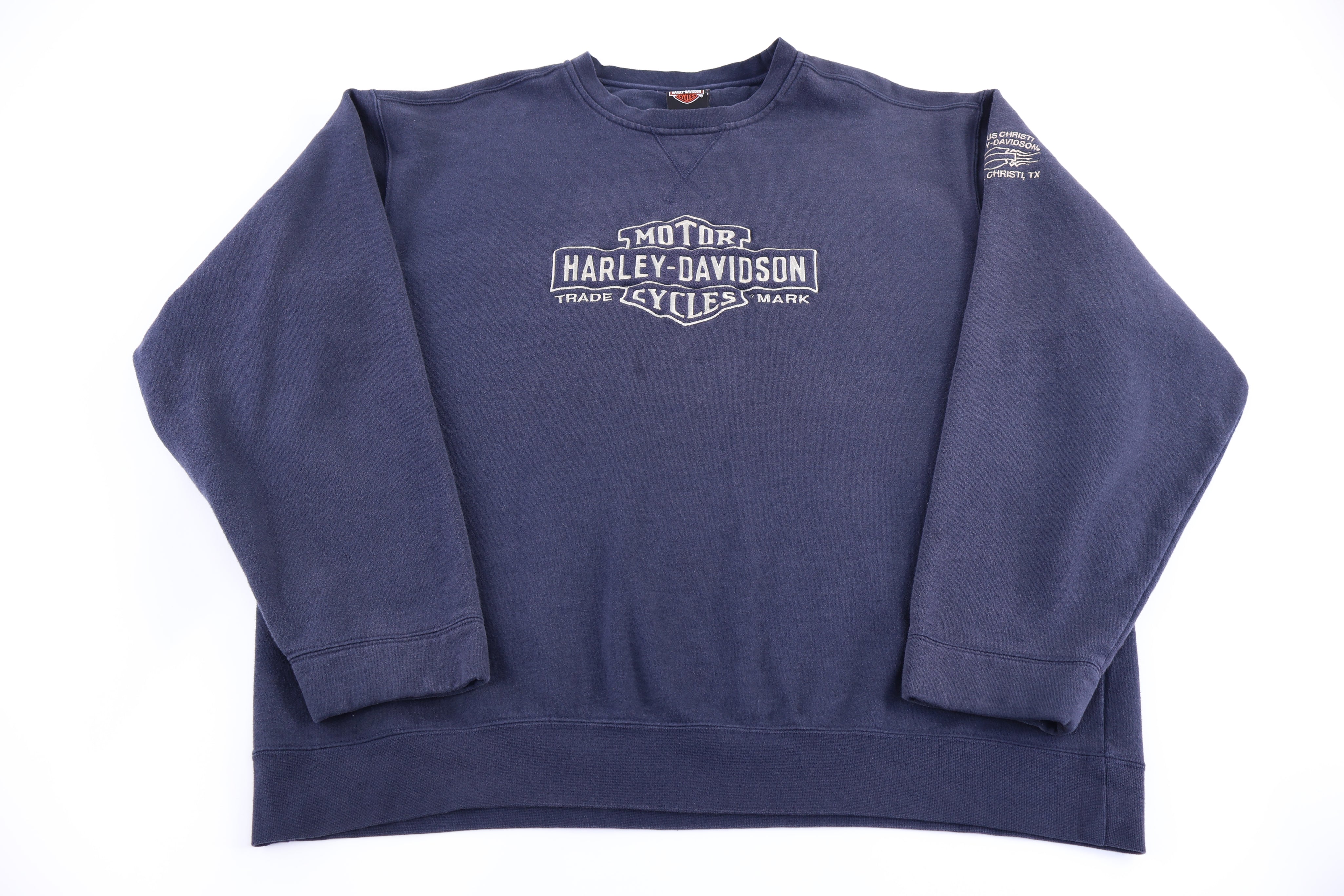 Harley Davidson Motorcycles Embroidered Sweatshirt
