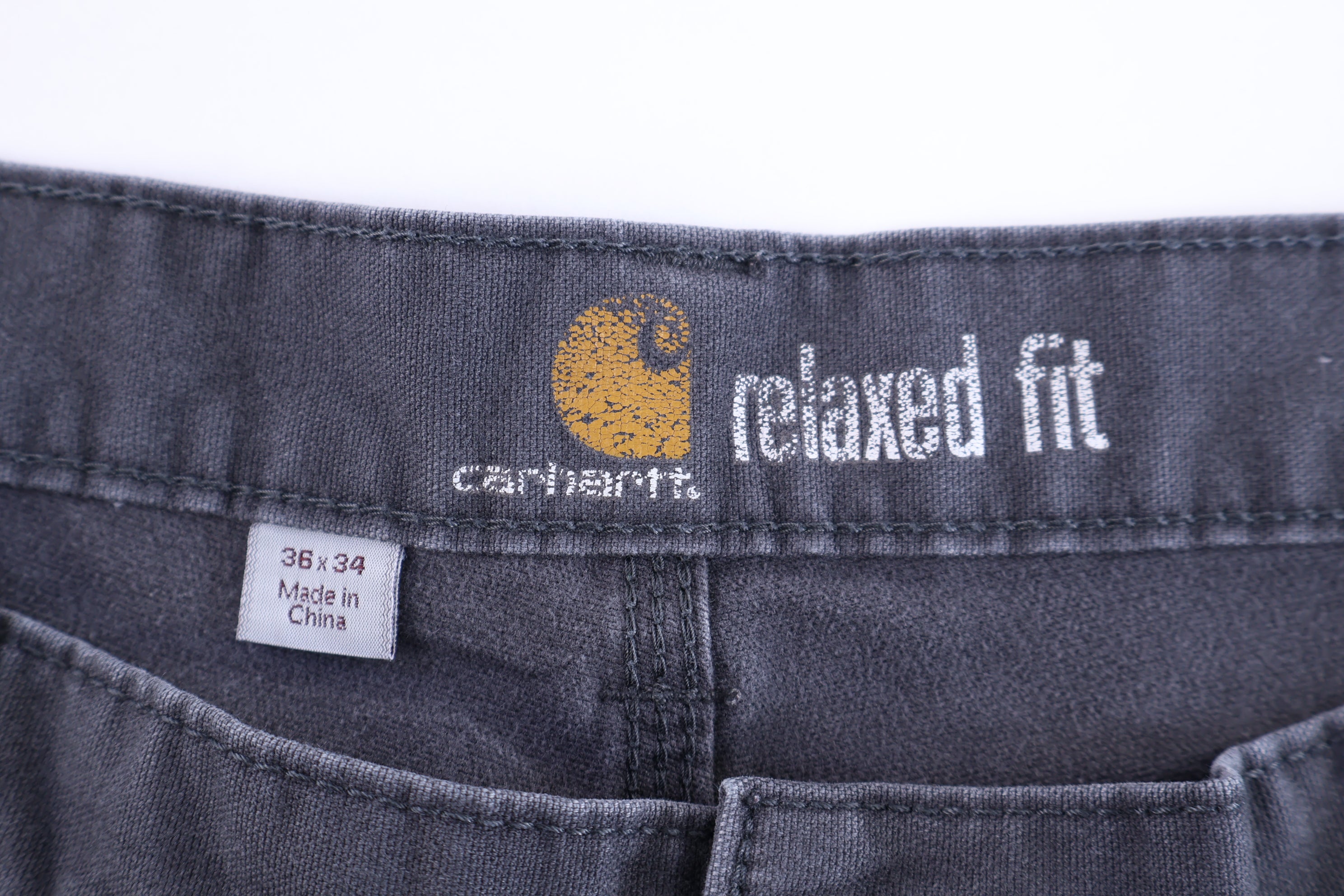Carhartt Logo Patch Grey Pants