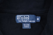 Polo by Ralph Lauren Embroidered Logo Black Quarter Zip Pullover