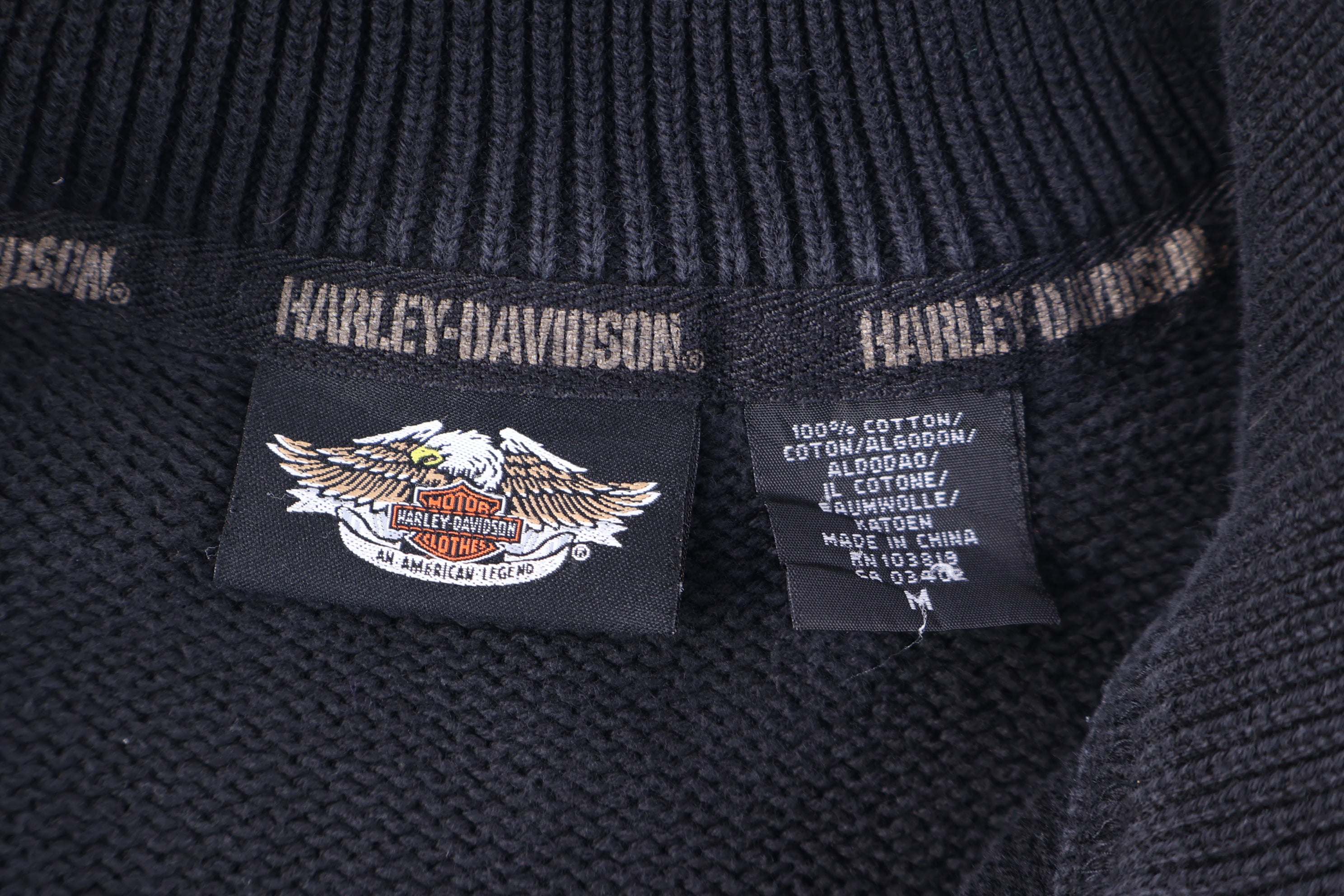 Harley Davidson Motorcycles Quarter Zip Pullover