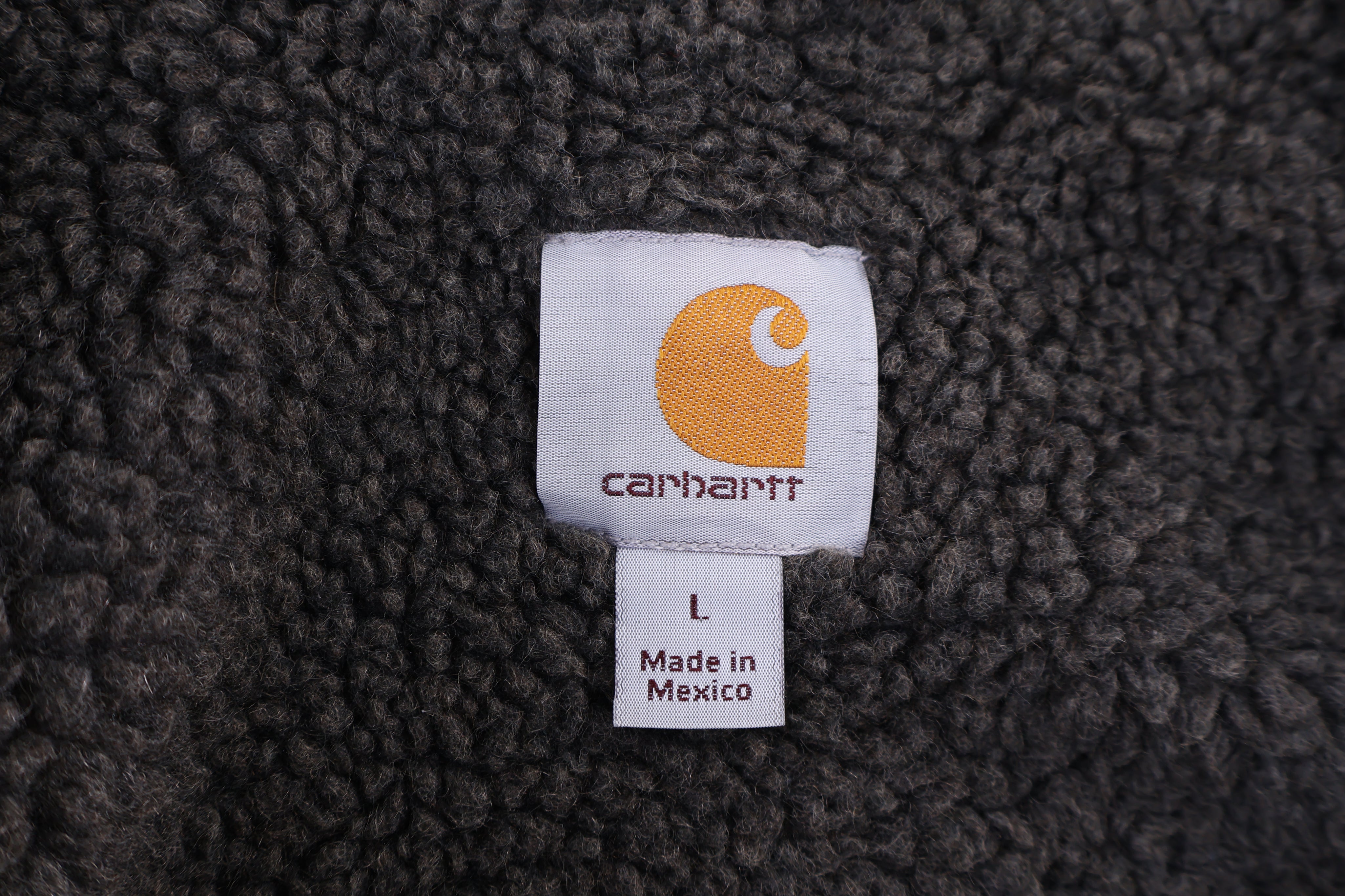 Carhartt Logo Patch Black Full Zip Jacket