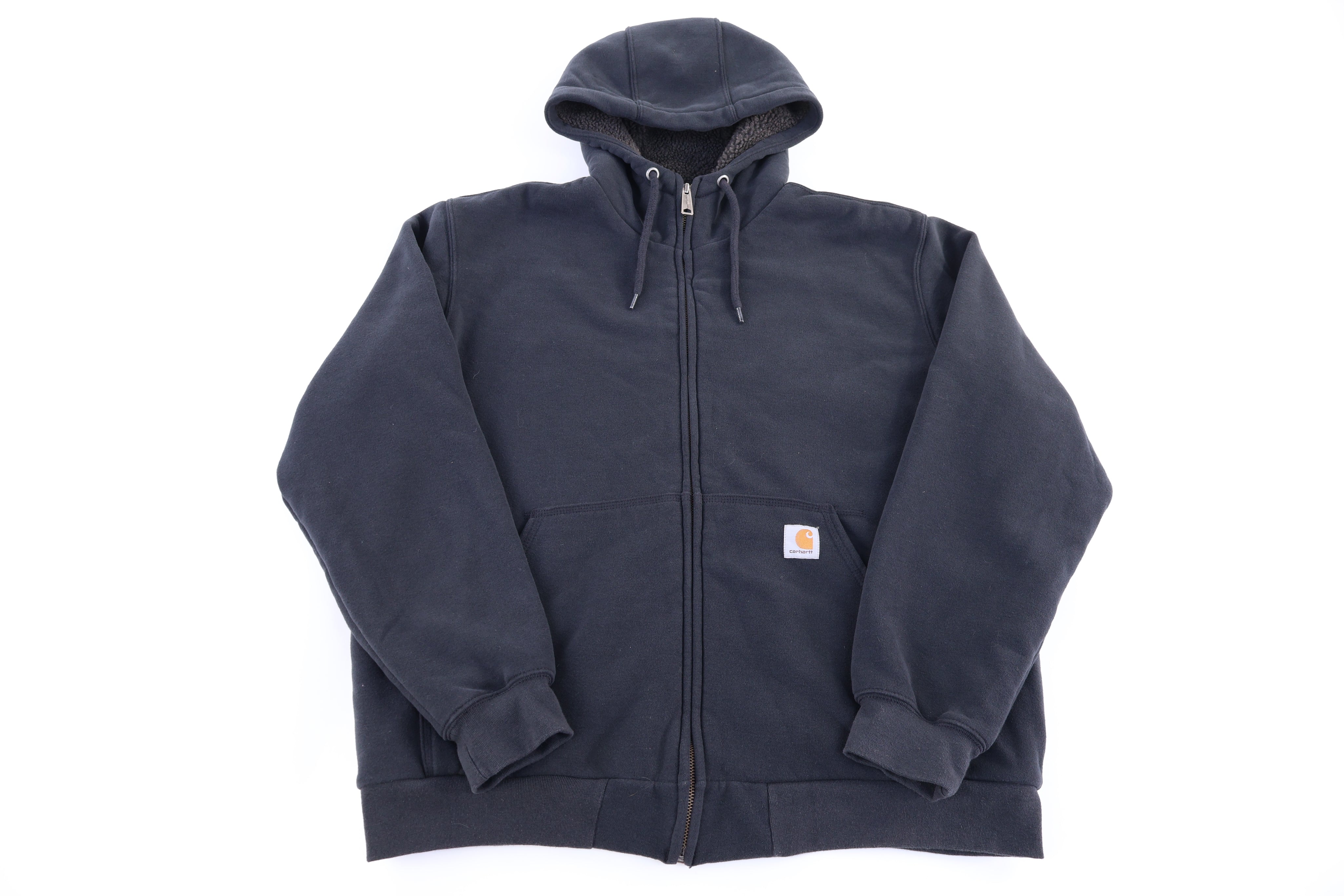 Carhartt Logo Patch Black Full Zip Jacket