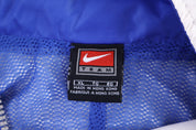 Vintage Nike Embroidered Logo Blue & White Full Zip Windbreaker
