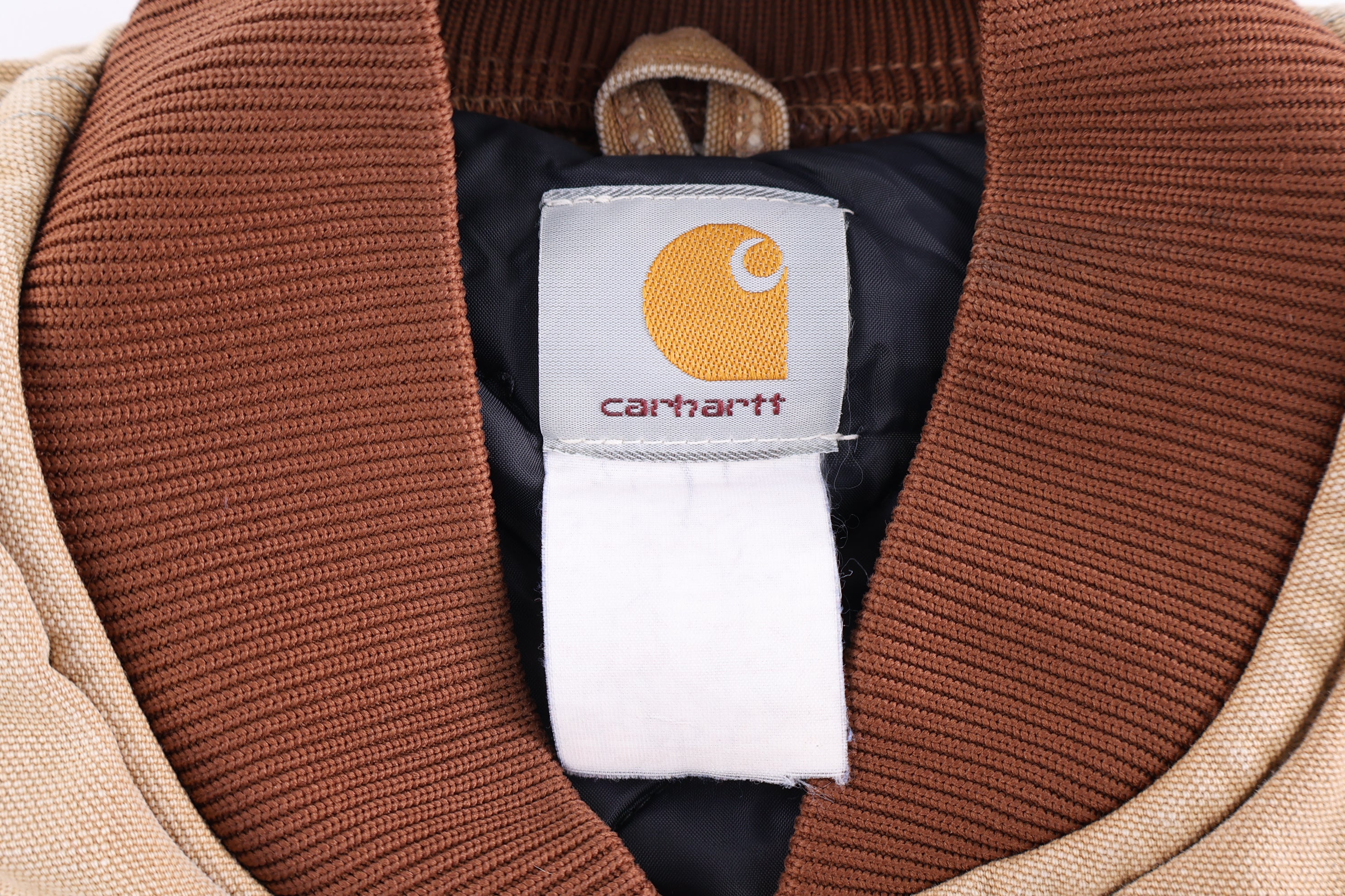 Carhartt Logo Patch Tan Full Zip Vest