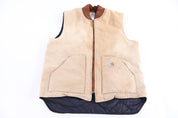 Carhartt Logo Patch Tan Full Zip Vest