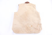 Carhartt Logo Patch Tan Full Zip Vest