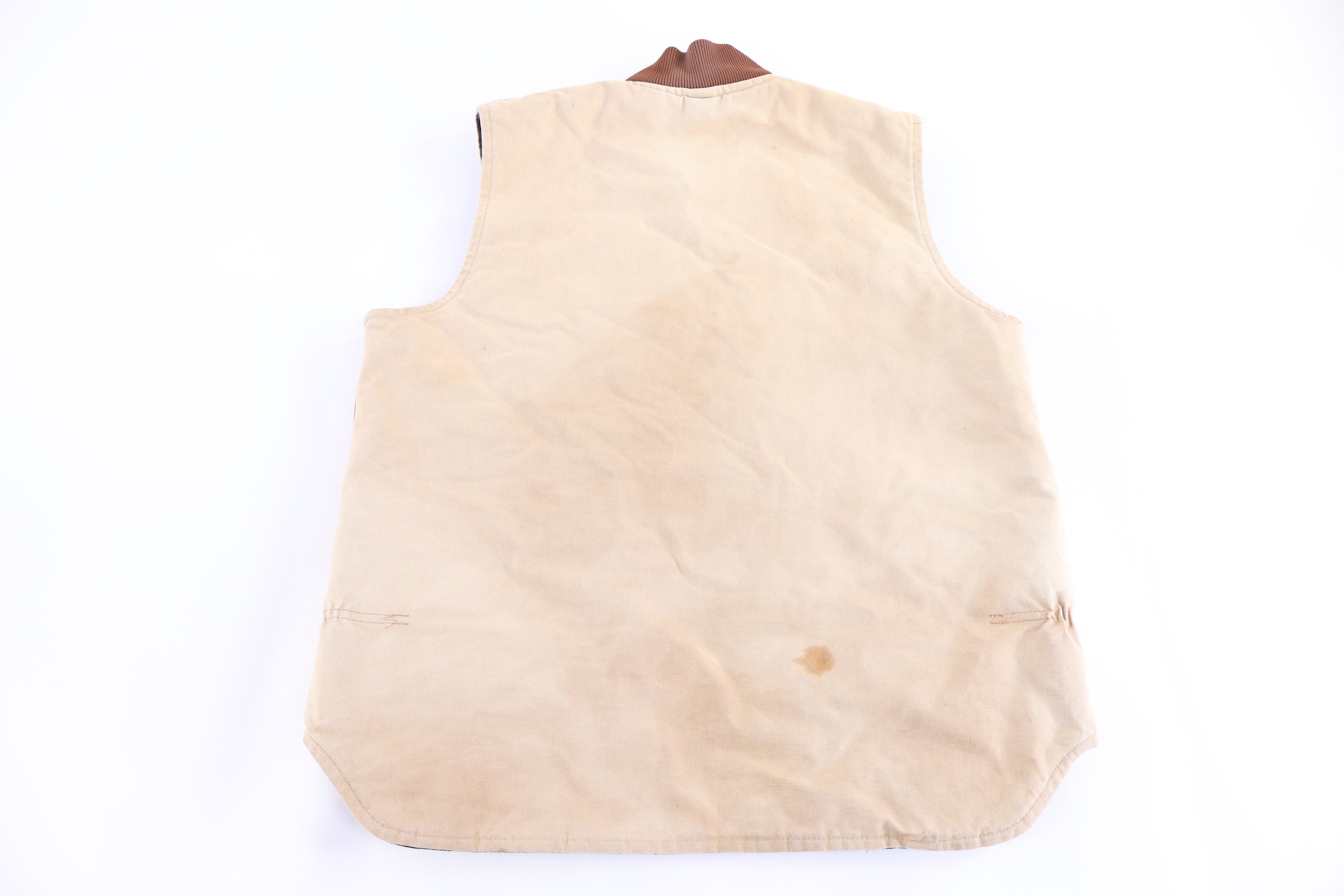 Carhartt Logo Patch Tan Full Zip Vest