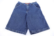 Y2K JNCO Dark Wash Baggy Denim Shorts