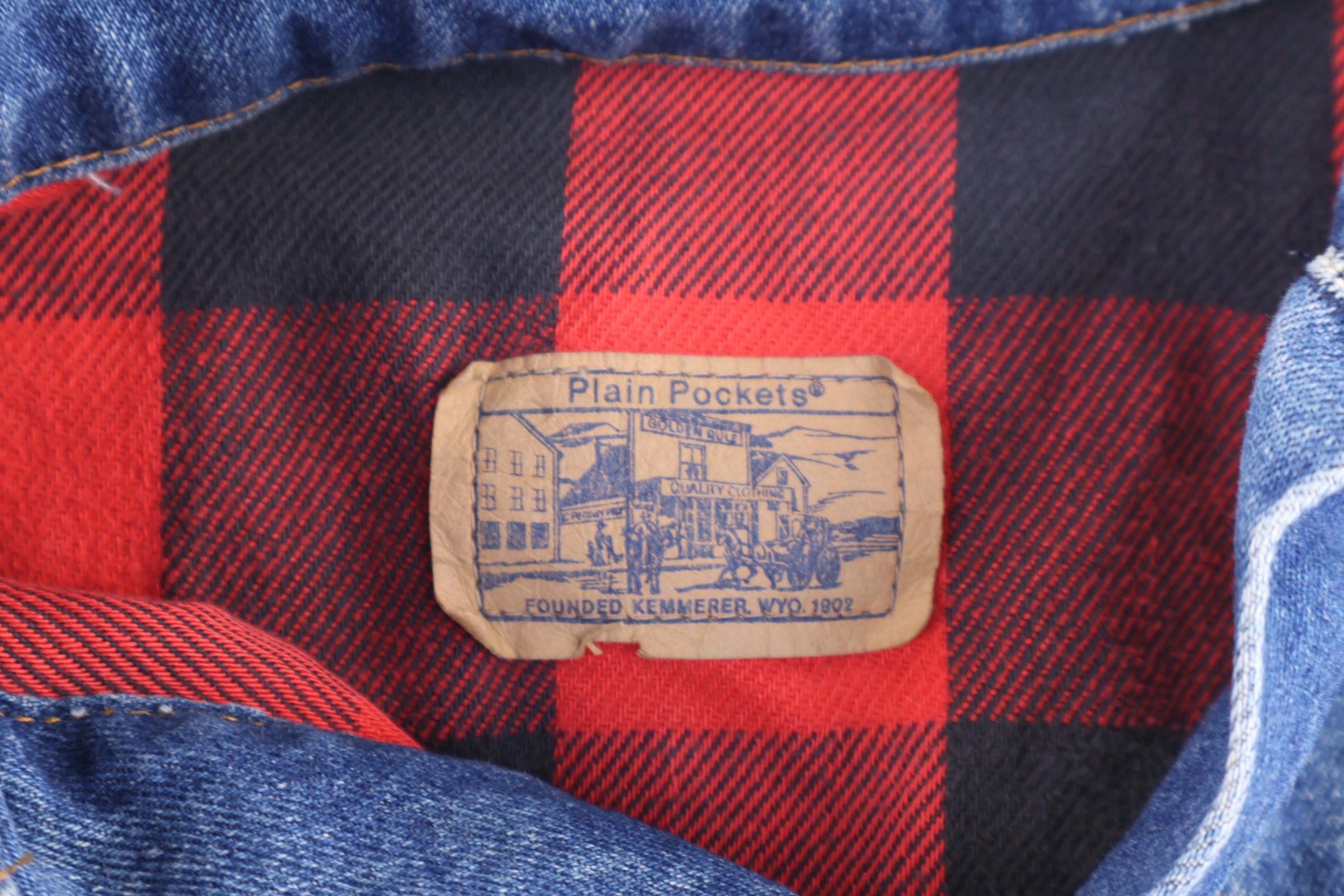 90's Plain Pockets Medium Wash Denim Jacket