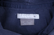 Vintage Nike Embroidered Logo Blue Pullover Hoodie