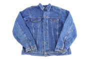 90's Plain Pockets Medium Wash Denim Jacket