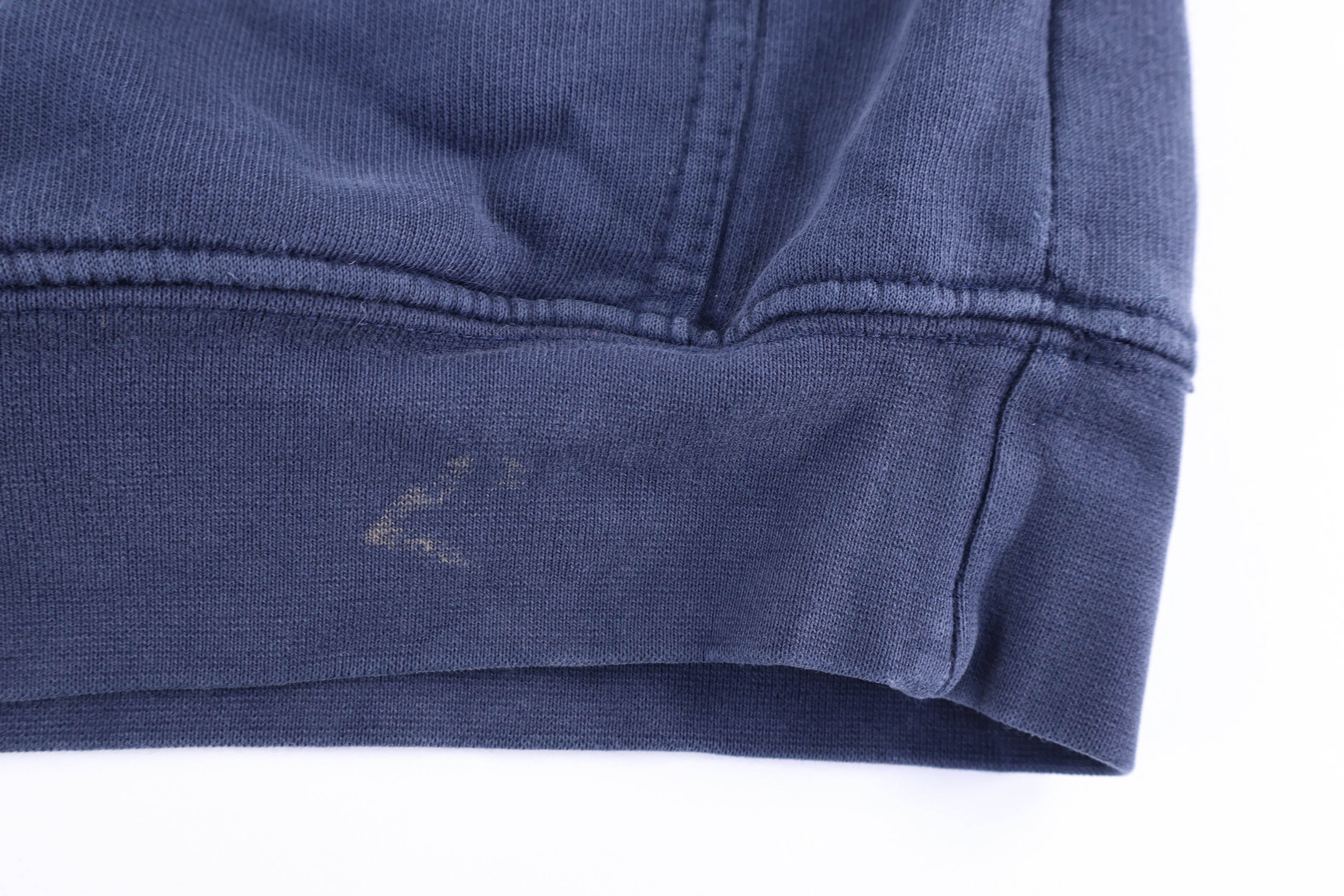 Vintage Nike Embroidered Logo Blue Pullover Hoodie