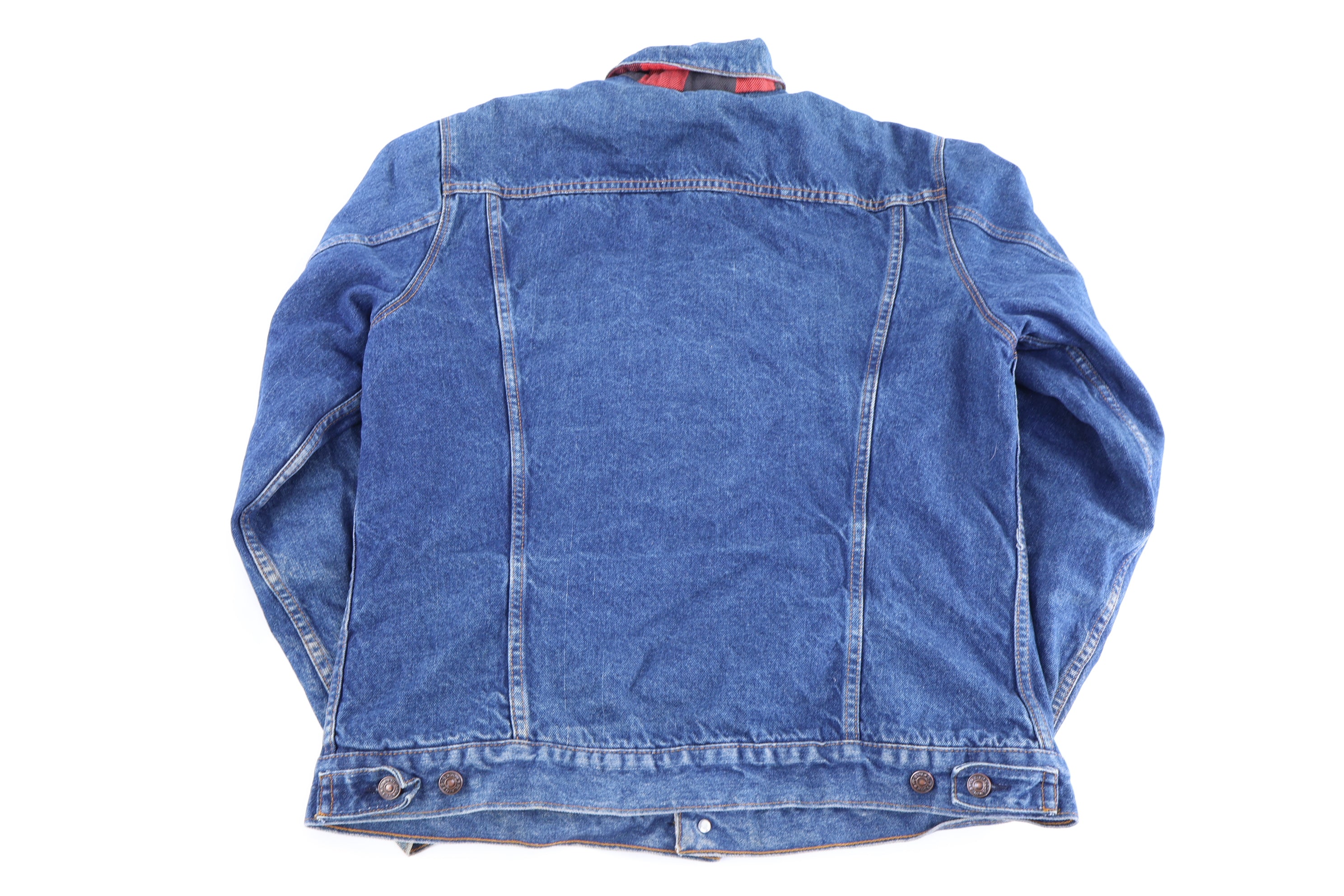 90's Plain Pockets Medium Wash Denim Jacket