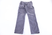 Carhartt Logo Patch Grey Relaxed Fit Pants