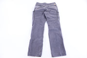 Carhartt Logo Patch Grey Relaxed Fit Pants