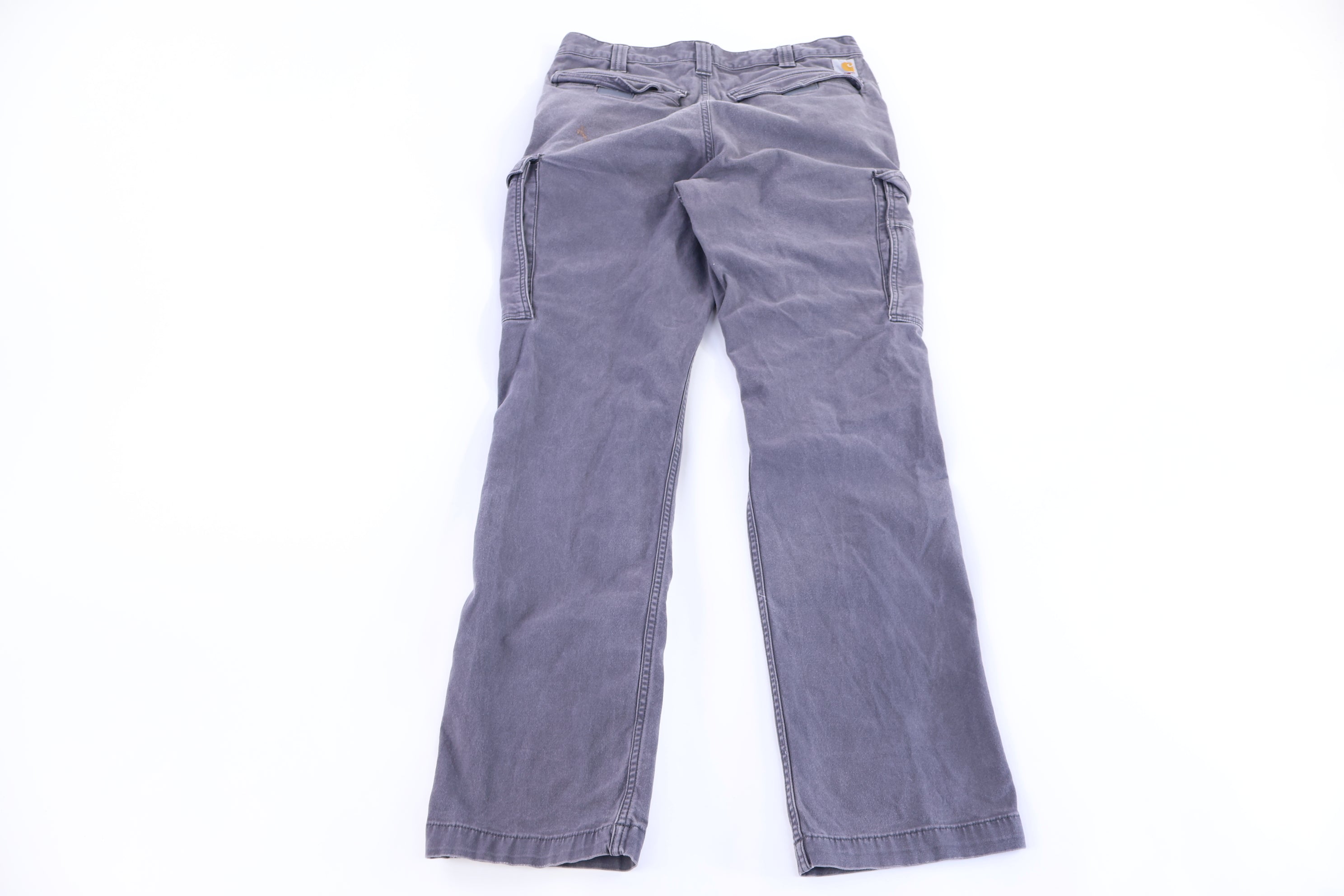 Carhartt Logo Patch Grey Relaxed Fit Pants