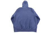 Vintage Nike Embroidered Logo Blue Pullover Hoodie