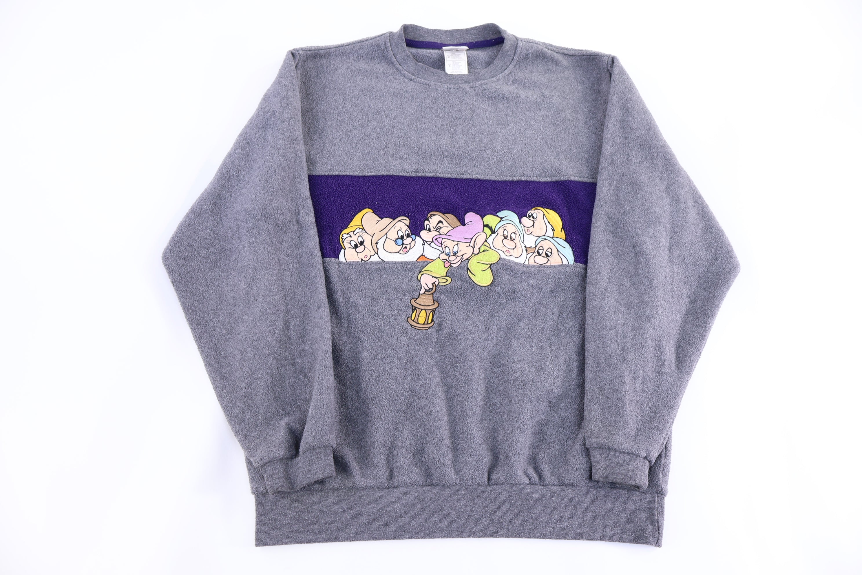 Vintage The Disney Store 7 Dwarfs Fleece Pullover