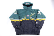 Youth Vintage Green Bay Packers Football Puffer Jacket