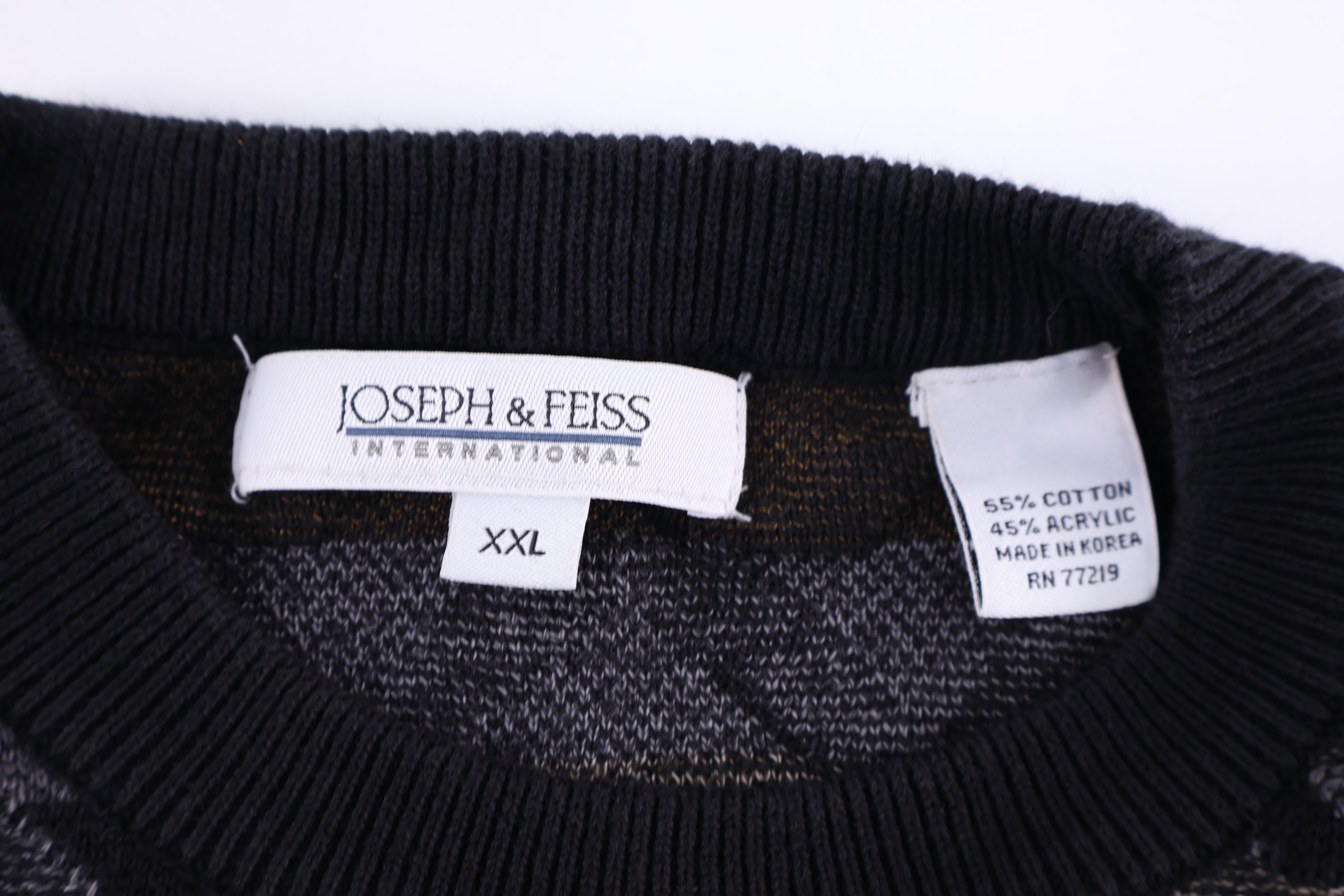 Vintage Joseph & Feiss Multipattern Knit Sweater