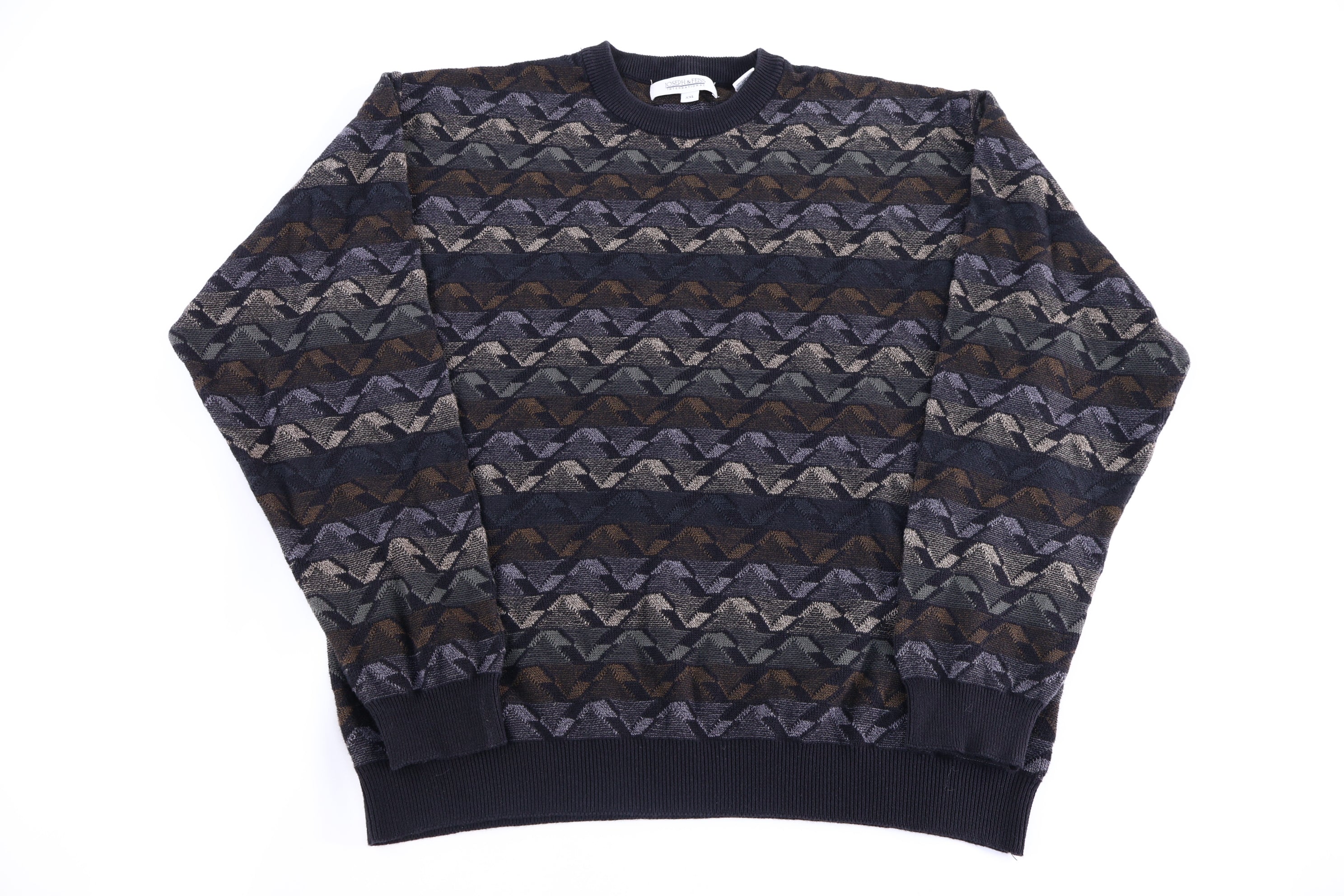 Vintage Joseph & Feiss Multipattern Knit Sweater