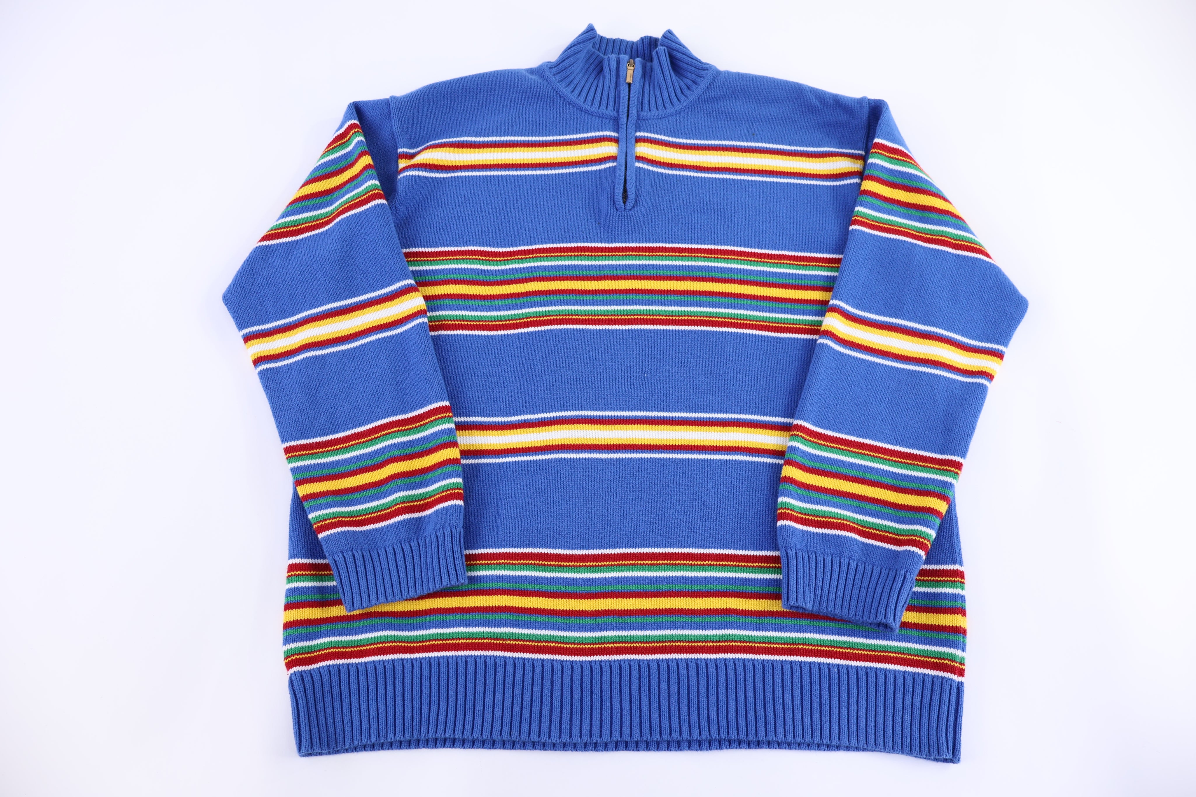 Ralph Lauren Multicolor Quarter Zip Knit Sweater
