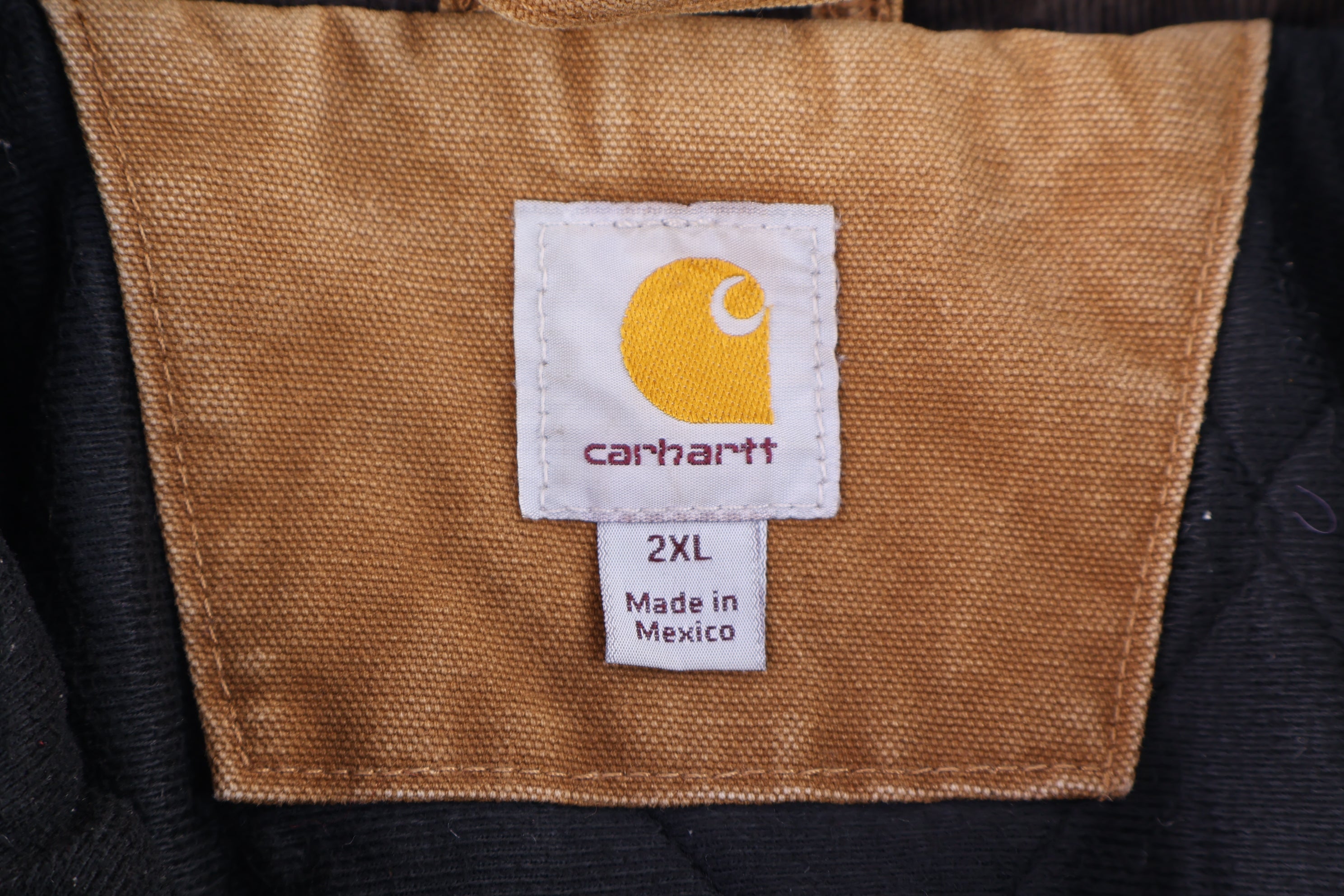 Carhartt Logo Patch Tan Full Zip Jacket