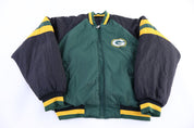 Vintage Green Bay Packers Football Full Zip Reversible Jacket