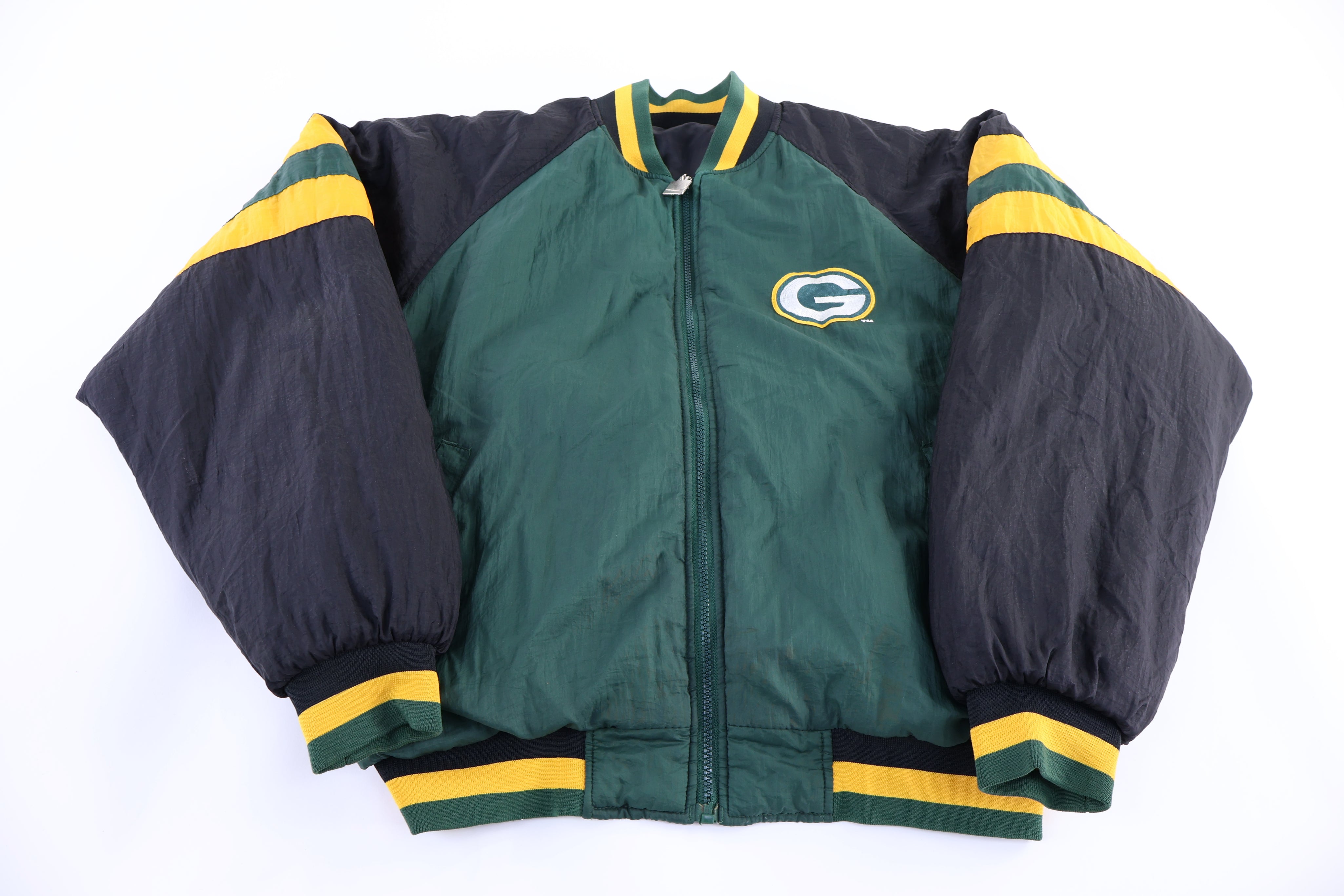 Vintage Green Bay Packers Football Full Zip Reversible Jacket