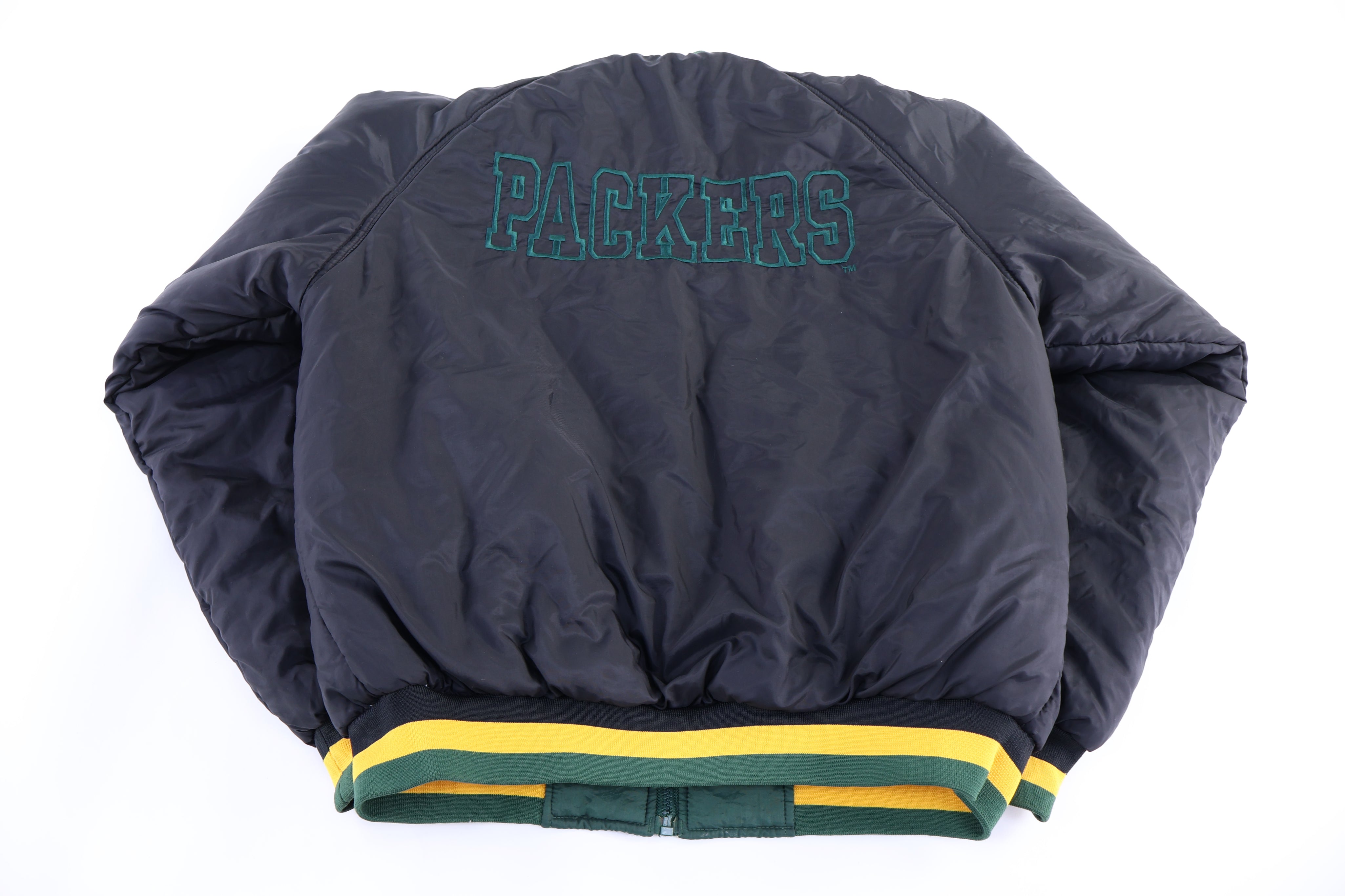 Vintage Green Bay Packers Football Full Zip Reversible Jacket