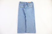 90's Levi's 505 Light Wash Orange Tab Jeans