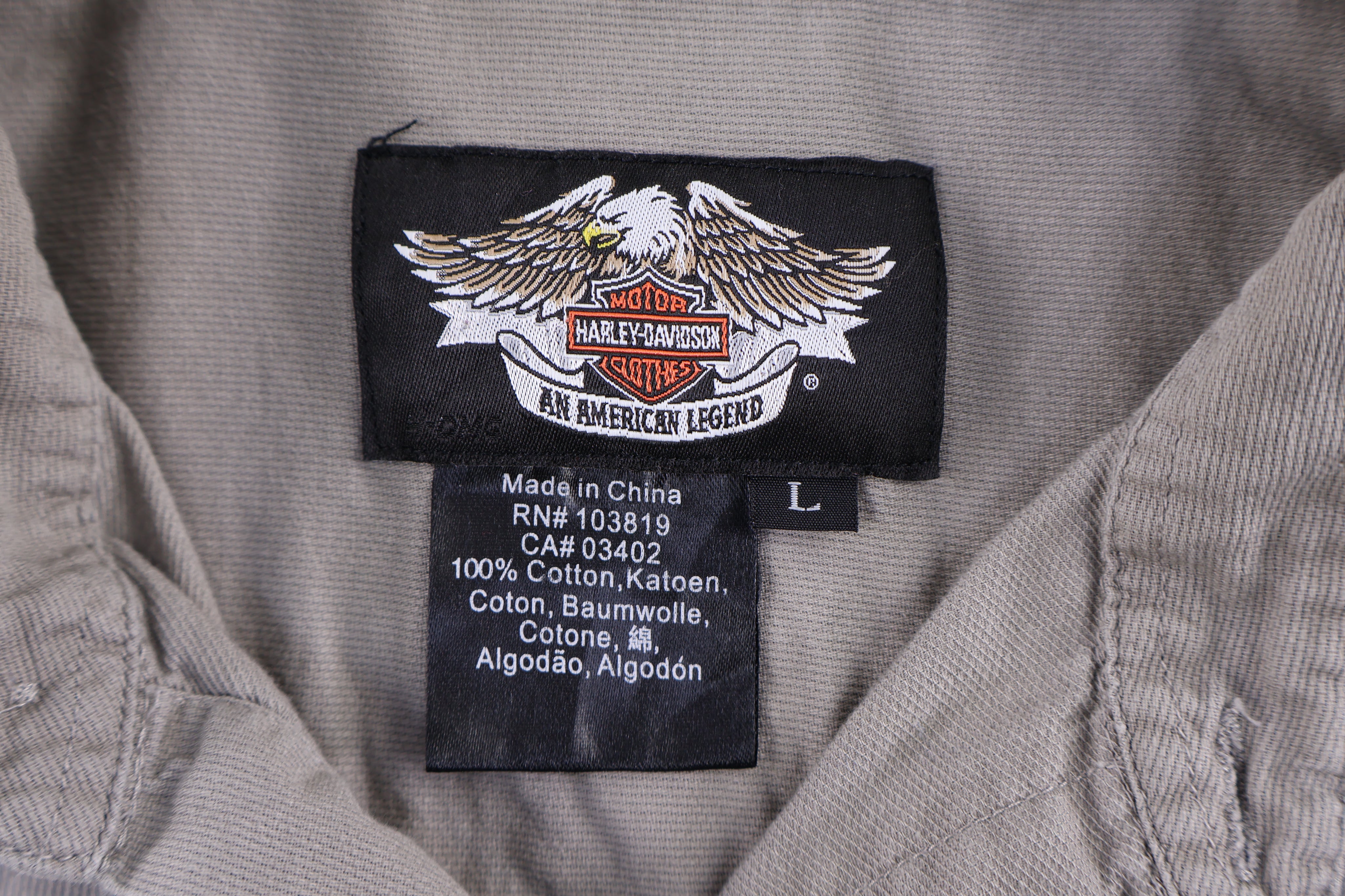 Harley Davidson Motorcycles LS Button Down