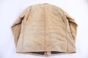 Carhartt Logo Patch Tan Blanket Lined Chore Jacket