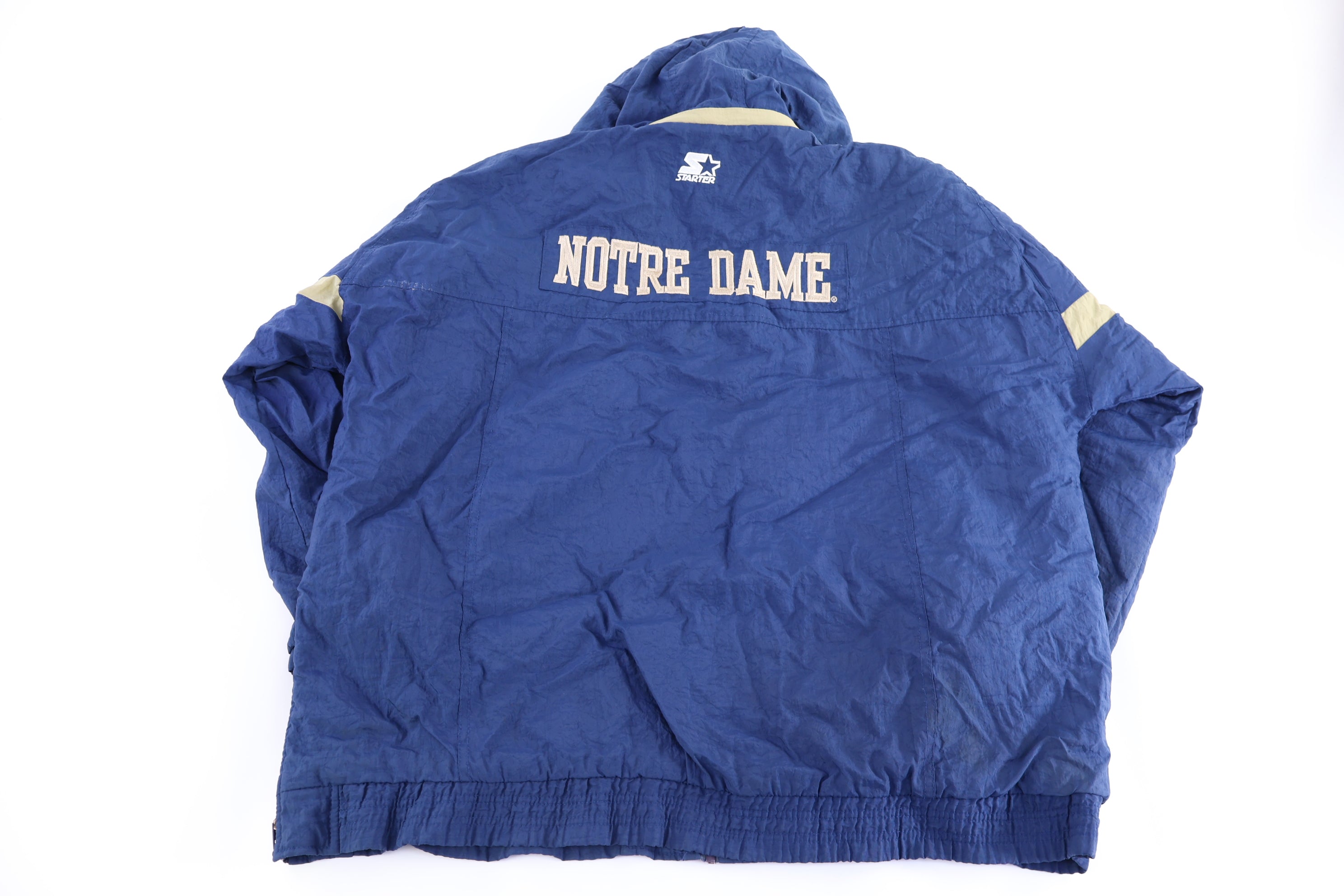 90's Starter University of Notre Dame Full Zip Jacket